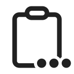 Clipboard More SVG Icon